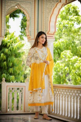 THE PROFOUND LIFESTYLE Anarkali Gown(Yellow)