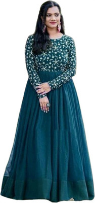 DURADERO Flared/A-line Gown(Light Green)