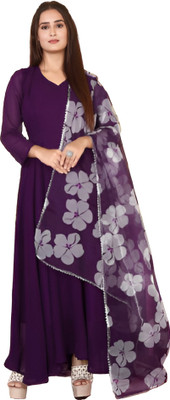 STYLEOO Anarkali Gown(Purple)