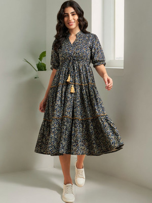 Femvy Anarkali Gown(Blue)