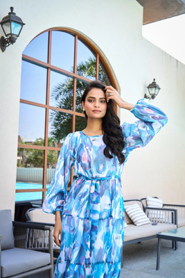 SARINKU Anarkali Gown(Blue)