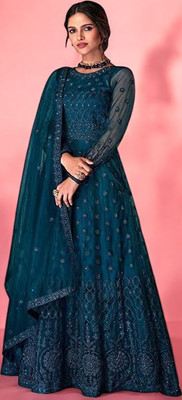 bhurkhiya Anarkali Gown(Blue)