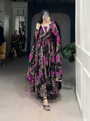 LookNbook art Flared/A-line Gown(Purple)