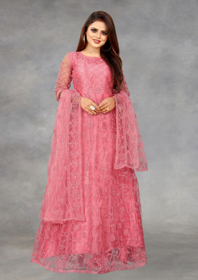 SATVASHIV Flared/A-line Gown(Pink)