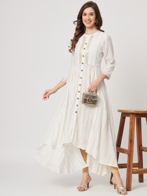 AmiraCreations Flared/A-line Gown(White)