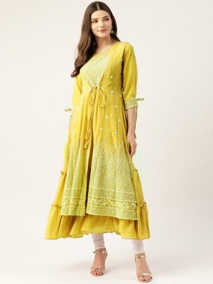 FairyBlue Flared/A-line Gown(Yellow)