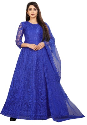 KV Fashion Anarkali Gown(Blue)