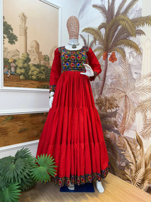 Swara Flared/A-line Gown(Red)