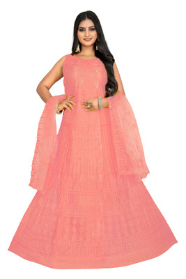 HKBDFAB Straight Gown(Pink, Beige)