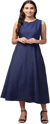 Jwe Flared/A-line Gown(Blue)