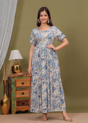 JXM Flared/A-line Gown(Blue)