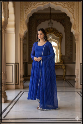 S2DCLOTHING Anarkali Gown(Blue)