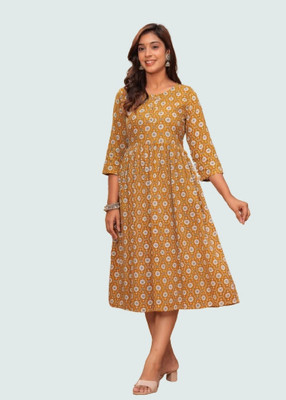 BAHUBALI CREATION Anarkali Gown(Yellow)