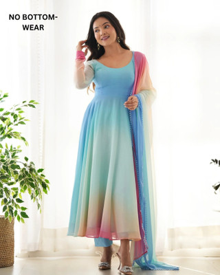 Nayu Enterprise Anarkali Gown(Multicolor)