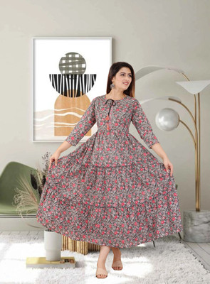 Most Flared/A-line Gown(Grey)