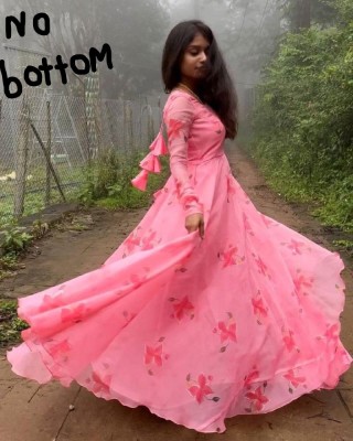 MAHADEV Anarkali Gown(Pink)