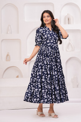 Teja Art Anarkali Gown(Blue)