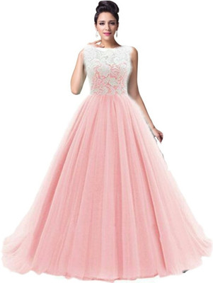 Kitty Fashion Flared/A-line Gown(Pink)