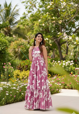 VARSHDIN Anarkali Gown(Pink)