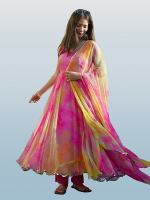 HIA LIFESTYLE Anarkali Gown(Multicolor)