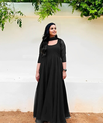 Excessive Anarkali Gown(Black)