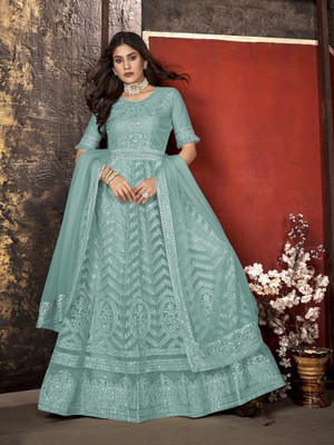 A To Z Cart Flared/A-line Gown(Light Green)