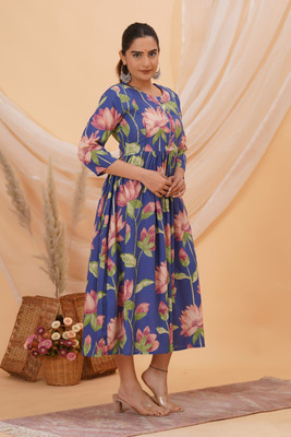 VNHSIN Flared/A-line Gown(Blue)