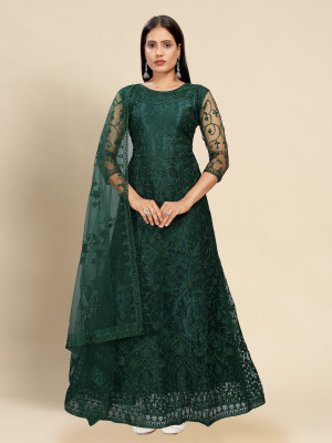 LADY SHOPI Anarkali Gown(Green)