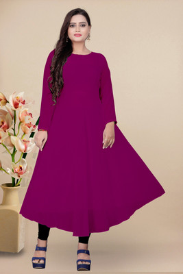 bindudi Flared/A-line Gown(Purple)