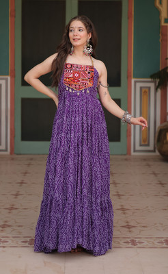 anara Flared/A-line Gown(Purple)