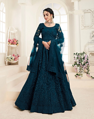 LADY SHOPI Flared/A-line Gown(Dark Blue)