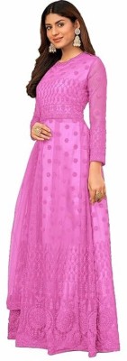 kit villa Anarkali Gown(Pink)