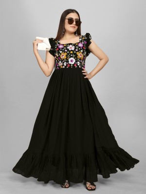 Aksharam Anarkali Gown(Black)