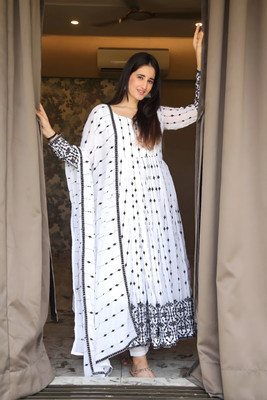Janardan Anarkali Gown(White)