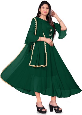 VSPCreation Anarkali Gown(Green)