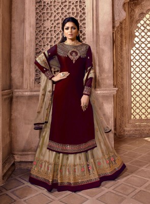 anara Anarkali Gown(Maroon)