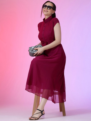 Classi Fashion Flared/A-line Gown(Purple)