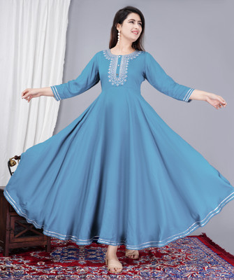 Nikhat Anarkali Gown(Light Blue)