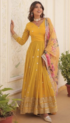 Kedar Fab Anarkali Gown(Yellow)