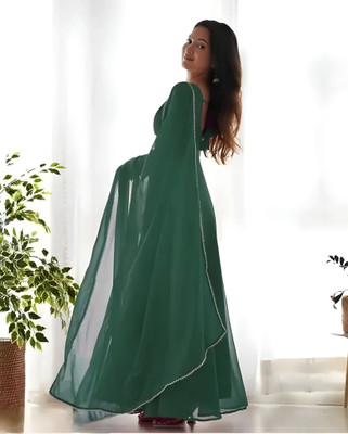 RaxuEnterprise Anarkali Gown(Green)