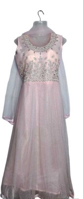 Arpit Traders Flared/A-line Gown(Pink)