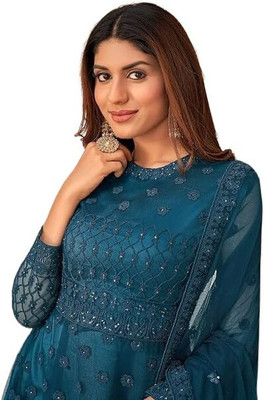 Beautypiie Anarkali Gown(Green)