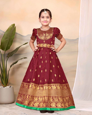 kavija Anarkali Gown(Maroon)