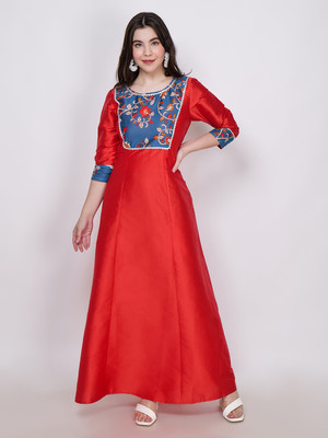 Frolic Rolic Anarkali Gown(Red)