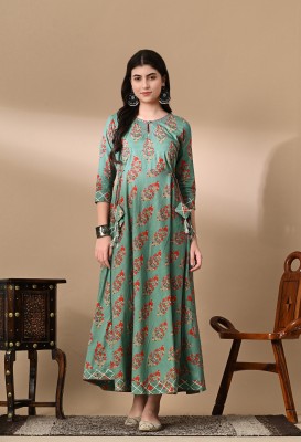 AGHANYA Flared/A-line Gown(Green)