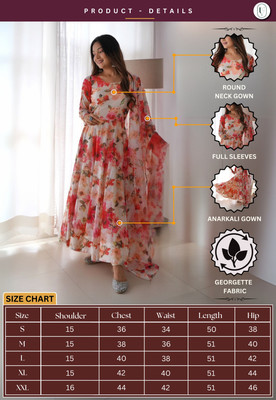 Shivu Fashion Anarkali Gown(White)