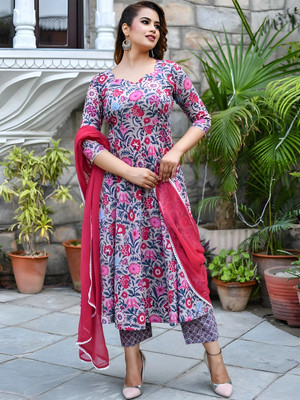 Janardan Anarkali Gown(Grey)