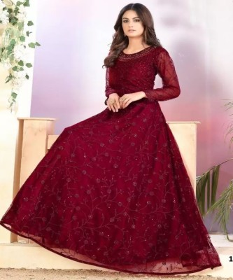 Shreeyami Anarkali Gown(Maroon)