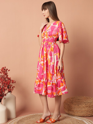 Femvy Flared/A-line Gown(Orange)