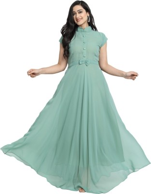 Btstyle Anarkali Gown(Multicolor)